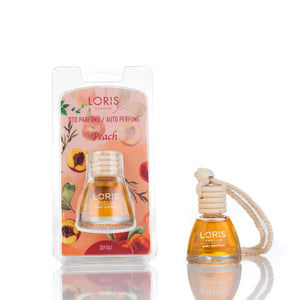Ambientador decorativo para coche con aroma a melocotón 9 ml