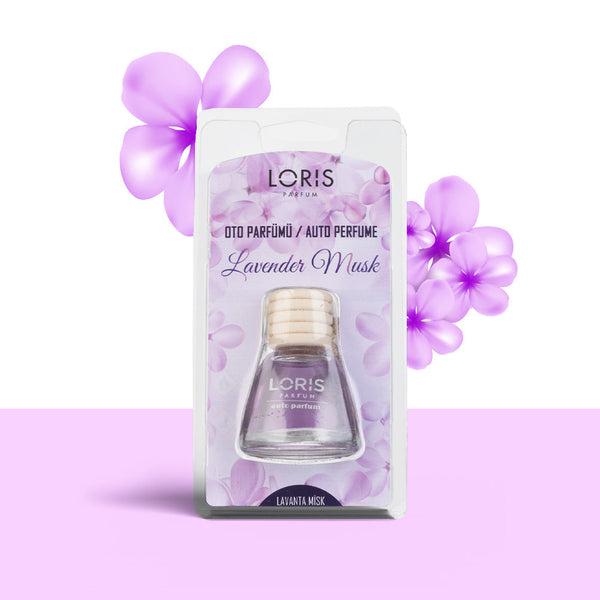 Aromatizante decorativo para auto Lavanda y Almizcle 9 ml